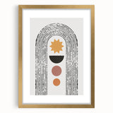 Bohemian Wall Art | Eclectic Boho Decor Canvas | Geometric Abstract Print