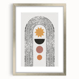 Bohemian Wall Art | Eclectic Boho Decor Canvas | Geometric Abstract Print