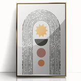Bohemian Wall Art | Eclectic Boho Decor Canvas | Geometric Abstract Print