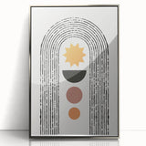 Bohemian Wall Art | Eclectic Boho Decor Canvas | Geometric Abstract Print