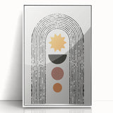 Bohemian Wall Art | Eclectic Boho Decor Canvas | Geometric Abstract Print
