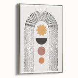 Bohemian Wall Art | Eclectic Boho Decor Canvas | Geometric Abstract Print