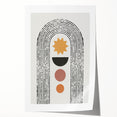 Bohemian Wall Art | Eclectic Boho Decor Canvas | Geometric Abstract Print