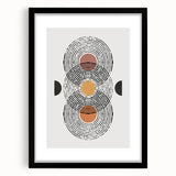 Bohemian Wall Art | Geometric Boho Decor Canvas | Modern Abstract Print