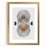 Bohemian Wall Art | Geometric Boho Decor Canvas | Modern Abstract Print
