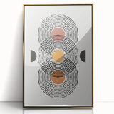 Bohemian Wall Art | Geometric Boho Decor Canvas | Modern Abstract Print