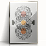 Bohemian Wall Art | Geometric Boho Decor Canvas | Modern Abstract Print