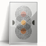 Bohemian Wall Art | Geometric Boho Decor Canvas | Modern Abstract Print
