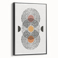 Bohemian Wall Art | Geometric Boho Decor Canvas | Modern Abstract Print