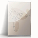 Bohemian Wall Art | Minimalist Boho Decor Canvas | Elegant Line Art Print