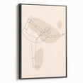 Bohemian Wall Art | Minimalist Boho Decor Canvas | Elegant Line Art Print