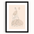 Bohemian Wall Art | Minimalist Boho Decor Canvas | Yoga Line Art Print