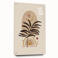 Bohemian Wall Art | Eclectic Sun and Plant Print | Boho Chic Decor