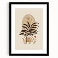 Bohemian Wall Art | Eclectic Sun and Plant Print | Boho Chic Decor