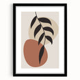 Boho Wall Art | Minimalist Leaf Print | Eclectic Bohemian Canvas