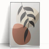 Boho Wall Art | Minimalist Leaf Print | Eclectic Bohemian Canvas