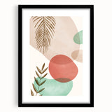 Bohemian Wall Art | Abstract Nature Print | Boho Chic Decor Canvas