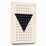 Boho Wall Art | Geometric Triangle Print | Modern Minimalist Canvas