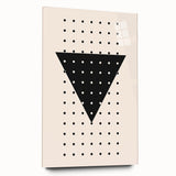 Boho Wall Art | Geometric Triangle Print | Modern Minimalist Canvas