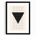 Boho Wall Art | Geometric Triangle Print | Modern Minimalist Canvas