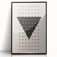 Boho Wall Art | Geometric Triangle Print | Modern Minimalist Canvas