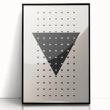 Boho Wall Art | Geometric Triangle Print | Modern Minimalist Canvas
