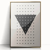 Boho Wall Art | Geometric Triangle Print | Modern Minimalist Canvas