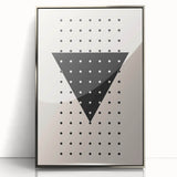 Boho Wall Art | Geometric Triangle Print | Modern Minimalist Canvas