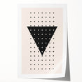 Boho Wall Art | Geometric Triangle Print | Modern Minimalist Canvas
