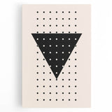 Boho Wall Art | Geometric Triangle Print | Modern Minimalist Canvas