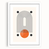 Boho Wall Art | Abstract Geometric Arch Print | Modern Boho Decor
