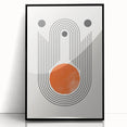 Boho Wall Art | Abstract Geometric Arch Design | Modern Boho Canvas