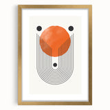 Boho Wall Art | Geometric Arch and Circle Print | Modern Boho Canvas