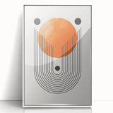 Boho Wall Art | Geometric Arch and Circle Print | Modern Boho Canvas