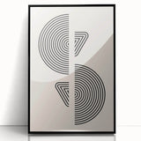 Boho Wall Art | Modern Geometric Line Design | Minimalist Canvas