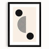 Boho Wall Art | Minimalist Geometric Circles Print | Modern Boho Decor