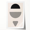 Boho Wall Art | Abstract Geometric Shapes Print | Minimalist Canvas