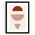 Bohemian Wall Art - Eclectic Rust Geometric Boho Decor Canvas Print