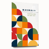 Geometric Bohemian Wall Art | Eclectic Bauhaus Boho Decor Canvas Print