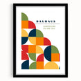 Geometric Bohemian Wall Art | Eclectic Bauhaus Boho Decor Canvas Print
