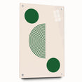 Boho Chic Wall Hanging - Green Geometric Bohemian Canvas Art Print
