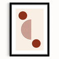Bohemian Wall Art - Bold Rust Geometric Boho Chic Canvas Decor