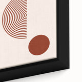 Bohemian Wall Art - Bold Rust Geometric Boho Chic Canvas Decor