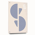 Boho Wall Art | Abstract Geometric Royal Blue Print | Modern Decor