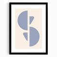 Boho Wall Art | Abstract Geometric Royal Blue Print | Modern Decor