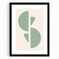 Boho Decor Canvas - Geometric Green Bohemian Wall Art for Modern Homes