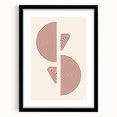 Bohemian Wall Art - Eclectic Rust Geometric Boho Canvas for Interiors