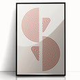 Bohemian Wall Art - Eclectic Rust Geometric Boho Canvas for Interiors