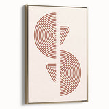 Bohemian Wall Art - Eclectic Rust Geometric Boho Canvas for Interiors