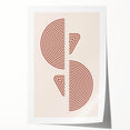 Bohemian Wall Art - Eclectic Rust Geometric Boho Canvas for Interiors
